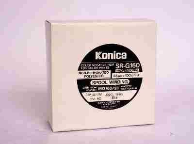 Konica SRG 160 unperforated 35mm film