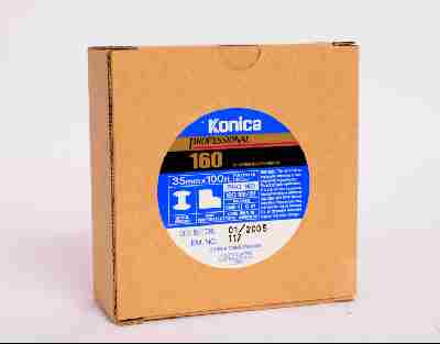 Konica Pro 160 unperforated 35mm film
